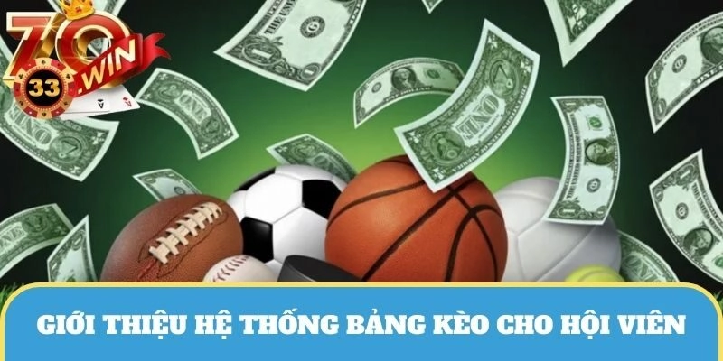 Giới thiệu hệ thống bảng kèo phổ biến cho thành viên làm quen
